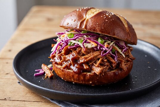 Plant Based BBQ Jackfruit Sandwich with Cabbage Slaw/Meat alternatives
