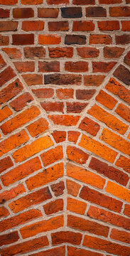 texture background of a wall made from red bricks