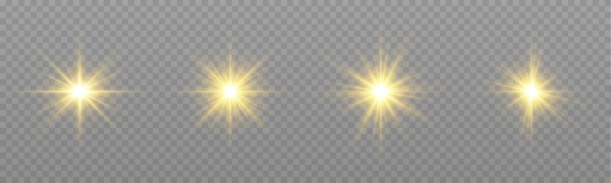 Radiant sunlight effect features bright beams and sparkling optical highlights. Soft glow enhances the sense of warmth and illumination. Suitable for creative visual compositions.