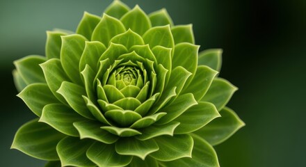 Obraz premium Detailed close-up of a unique green flower showcasing intricate structures and the subtle variations of color found in lush, healthy nature, wallpaper, growth, macro