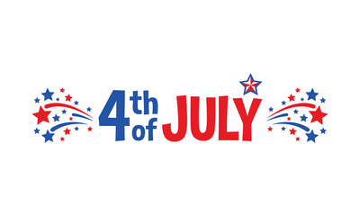 Fototapeta premium 4th of july celebration graphic
