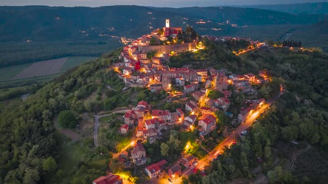 Motovun, Croatia hilltop village in Istria