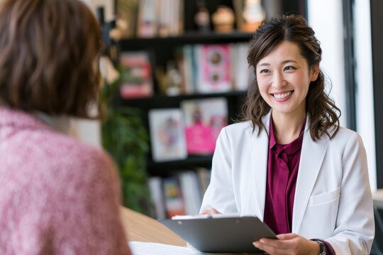 Japanese Patient Consulting Doctor About Treatment