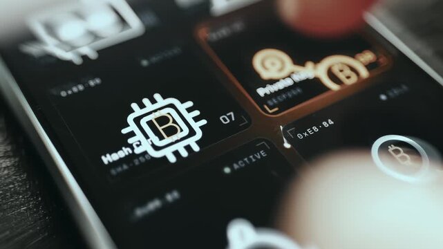 Protocol dashboard managing various cryptocurrency services