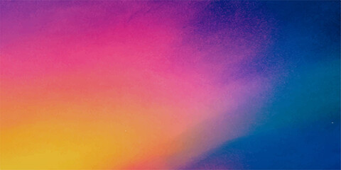 vibrant, abstract background with a striking blend of pink, yellow, purple, and blue hues. This dynamic gradient creates a sense of energy and modern style. © NOT BAD