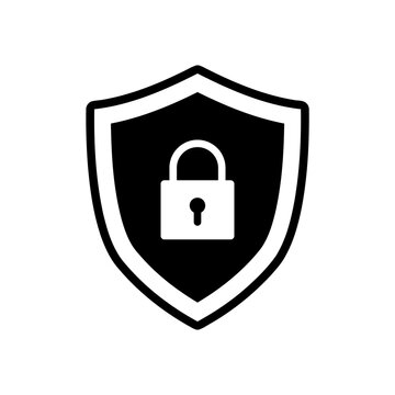 Shield Lock Icon Data Protection Cybersecurity Privacy Security