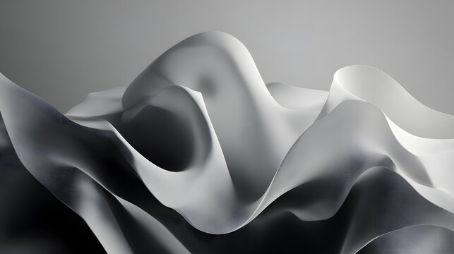 Smooth grayscale gradient forming calm abstract backdrop 