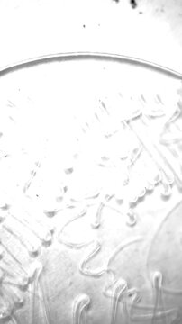 Vertical Retro vintage black and white grunge gritty overlay.