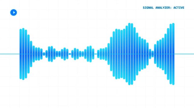 Digital Sound Waveform Visualization Abstract Audio Signal Analysis.