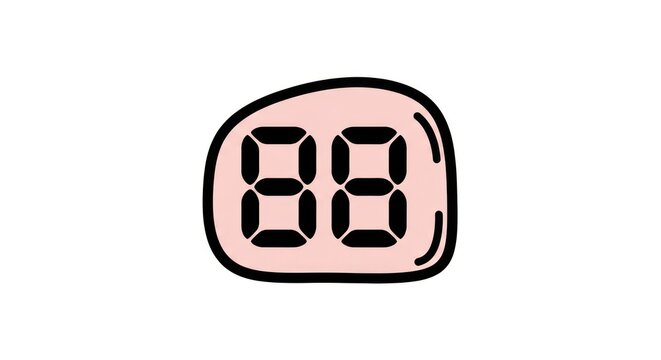 Digital display with number eighty eight.