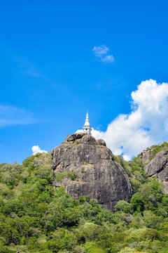 Sky Stupa (Ahasmaligawa) of Dimbulagala Raja Maha Viharaya (Dimbulagala Aranya Senasanaya, Dimbulagala Forest Monastery), Dimbulagala, Polonnaruwa, Sri Lanka.