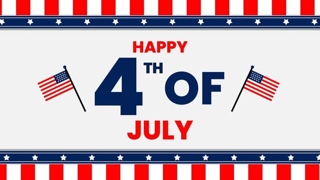 Happy Fourth of July Patriotic USA Independence Day Celebration