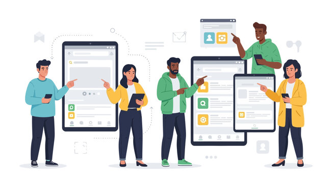 Mobile app development. Teamwork in software creation.