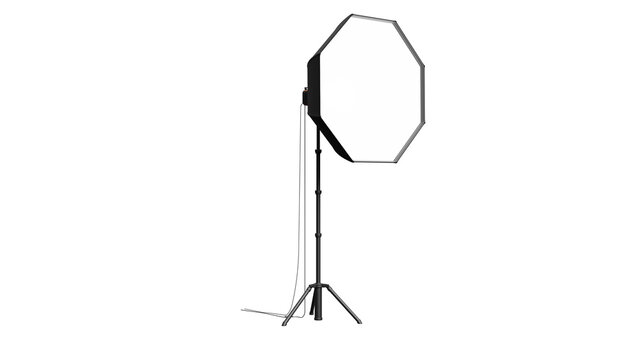 Photography Lighting Equipment on White Background