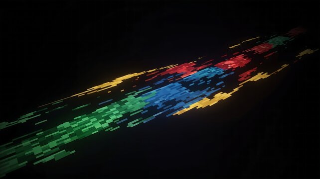 Futuristic Colorful Light Wave Abstract Background