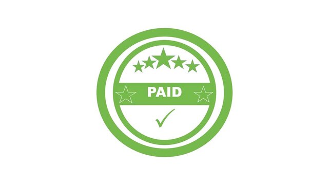 Fake Paid and Authentic Seals Shields and Badges with Icons Minimal Overlay Animation