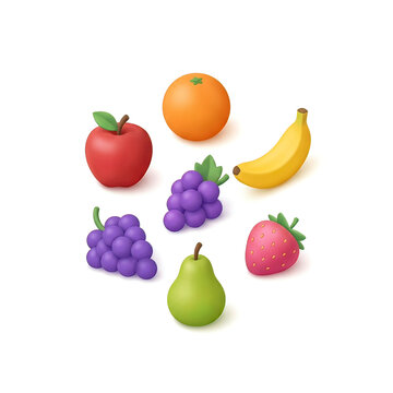 Colorful illustration of various fruits 2.