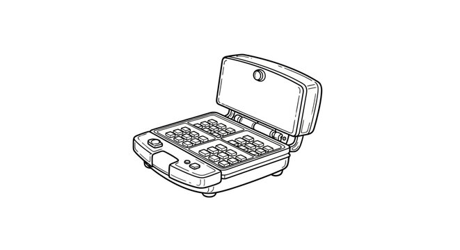 Open toolbox with various compartments and handles.