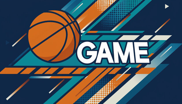 Geometric Typography with Teal and Blue