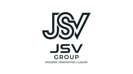 Obraz premium JSV Group modern luxury brand logo.
