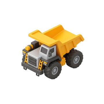 Yellow Toy Dump Truck Vehicle 19.