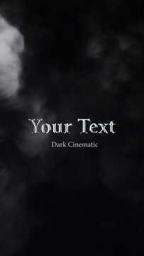Dark Cinematic Smoke Title Reveal &mdash; Gothic Text Intro for Vertical Video and Short-Form