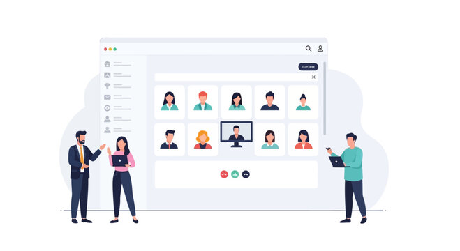 Online Meeting Platform with Diverse Participants in Video Conference