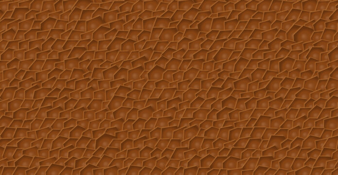 procedural art, abstract brown reptile skin texture pattern background