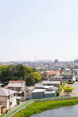 Obraz premium 展望台から見た播磨の町並み