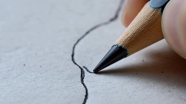 Pencil's Abyss: A Macro Canyon Carved on Paper