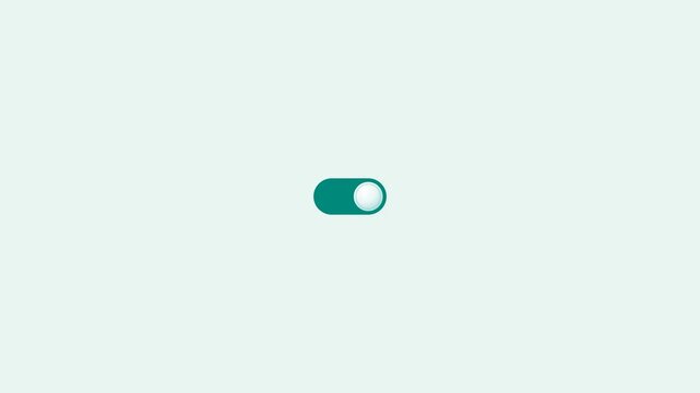 Minimalist toggle switch icon representing user interface interaction and digital settings control.
