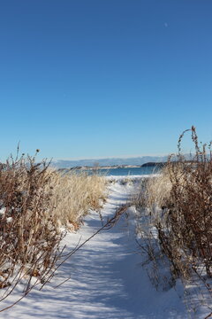 river in winter