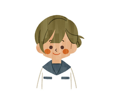 笑顔の女子学生-ガッシュ