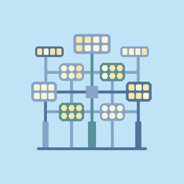 Abstract digital network diagram with colorful geometric nodes