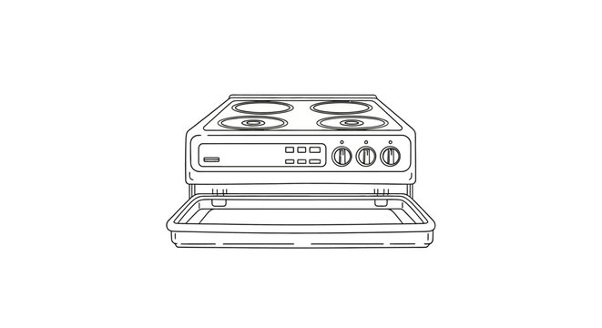 Compact electric stove with two burners and control knobs.