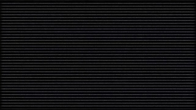 CRT scan lines VHS noise seamless loop animation with retro television distortion effect. 4K animated analog screen texture overlay for vintage video editing, old film style, glitch transitions