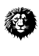Obraz premium LEON DIBUJADO LOGO IMAGEN LION