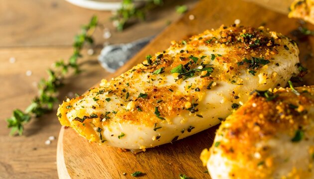 Buttery crust with herb flecks (rosemary, thyme, parsley) and cracked black pepper, tiny streaks of pan jus shining in the crevices