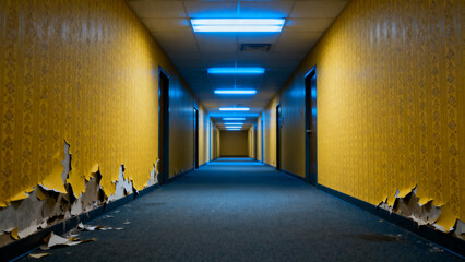 Fototapeta premium backrooms space