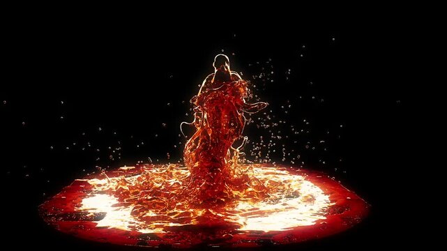 A dancing liquid dancer. Ideal for projects with the subject of abstract rock pop grid music event club disco display ambient fun funky playful 3d render bar art modern gallery museum function ambie