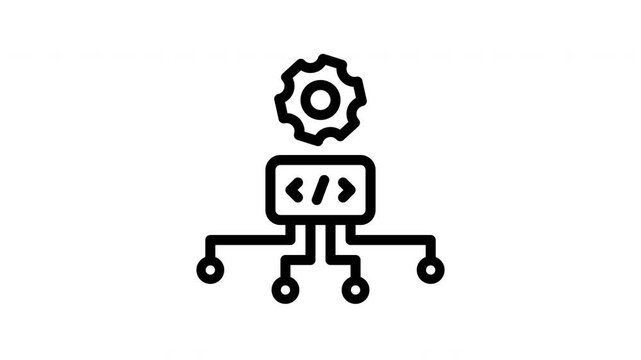 algorithm minimalist stroke animation