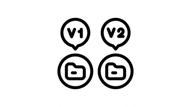 version minimalist stroke animation