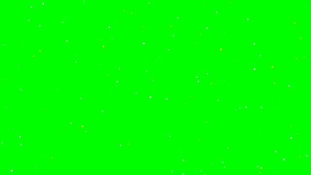 4K green screen floating dust overlay - soft ambient white dust motes drift slowly, motion graphics VFX element for video editing, chroma key loop