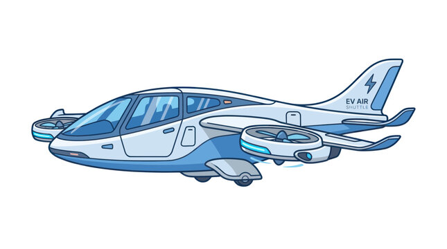 Futuristic electric vtol aircraft for urban air transportation