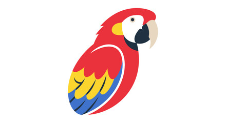 Obraz premium Colorful Macaw Parrot Bird Profile View.