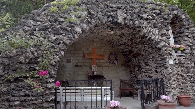 Grotto of Our Lady of Lourdes replica 