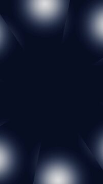 Abstract Blue and White Pulsing Floral Motion Background