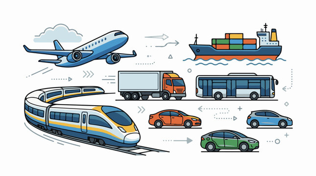 Transportation Modes Logistics and Travel.