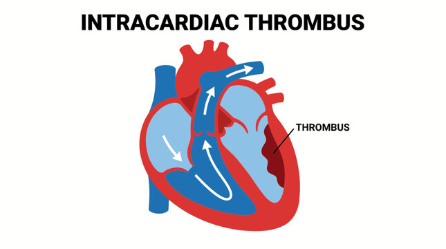 Intracardiac Thrombus Formation Heart Chamber Vector