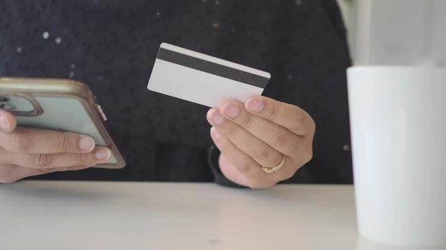 Using a phone to make a payment with a credit card